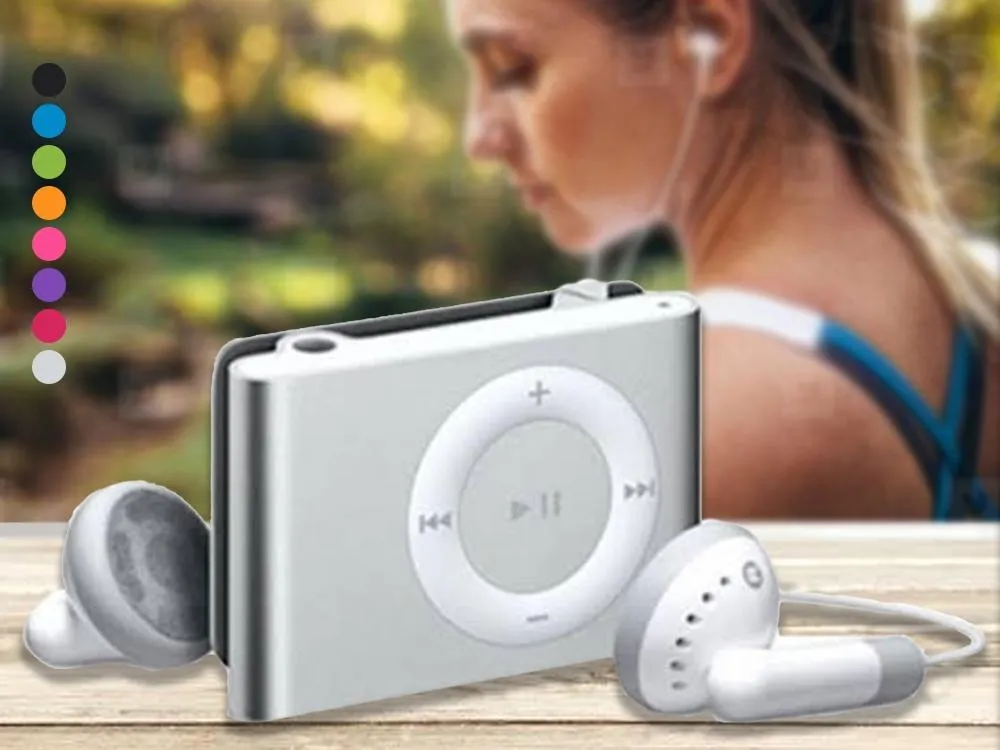 Mini Shuffling MP3 Player with USB Cable and Headphones