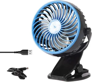 Mini USB Powered Desk Fan can 360 degree rotation Fan Speed Adjustable, Personal Fan Strong Airflow and Quiet for Home Office