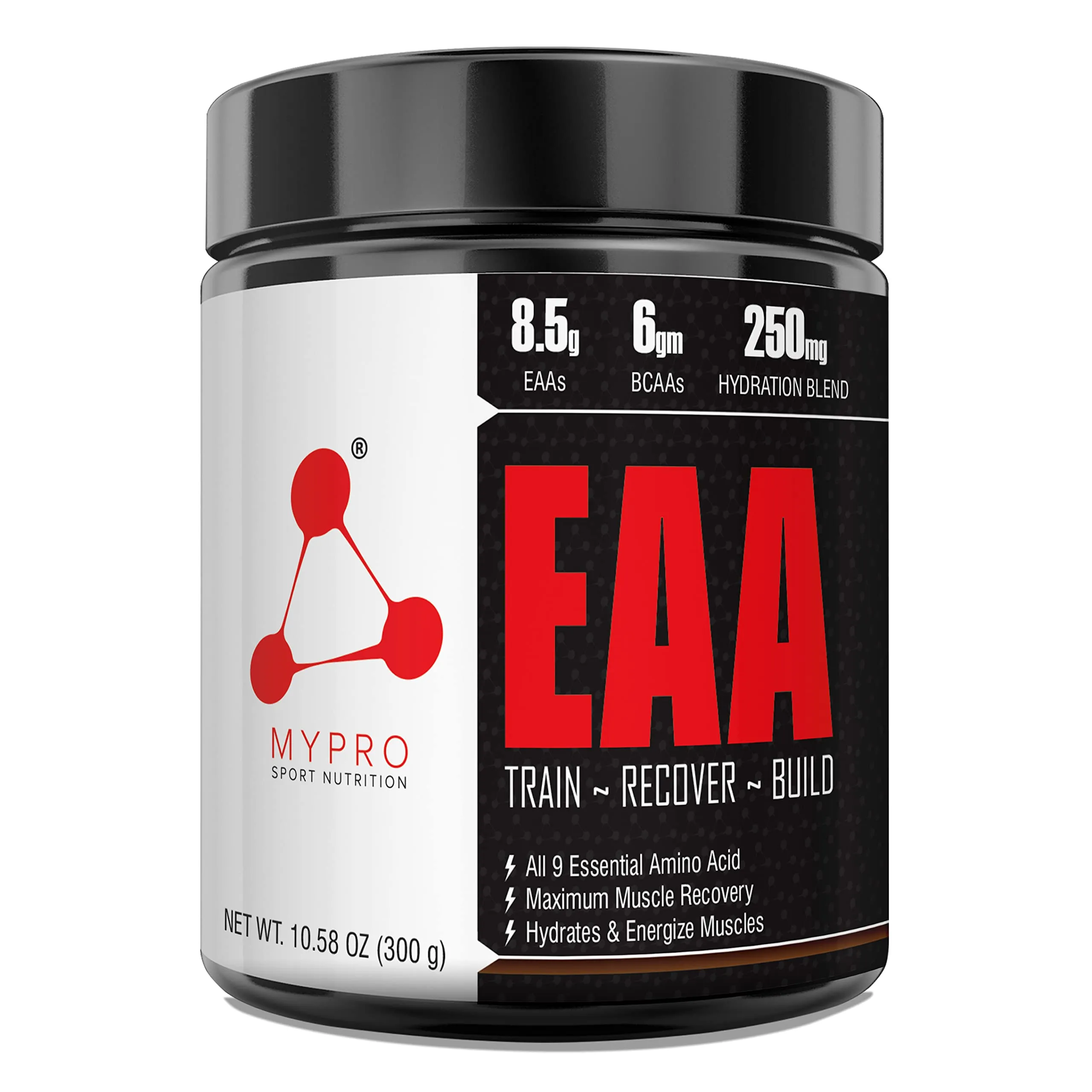 Mypro Sport Nutrition EAA Supplement 8500 mg EAA,6000mg BCAA,992 mg Hydration Blend For Muscle Recovery&Performance All 9 Essential Amino Acid EAA Powder-30 Servings-300 Gm (Green Apple)