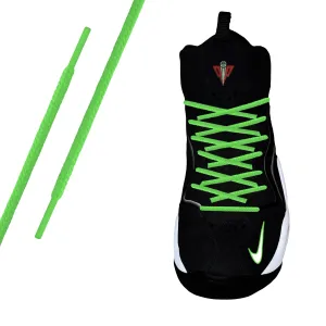 Neon Green Round Athletic Lace