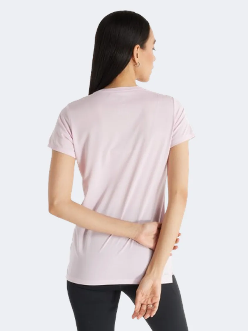 New Balance Core Run Women Performance T-Shirt Mid Century Pink