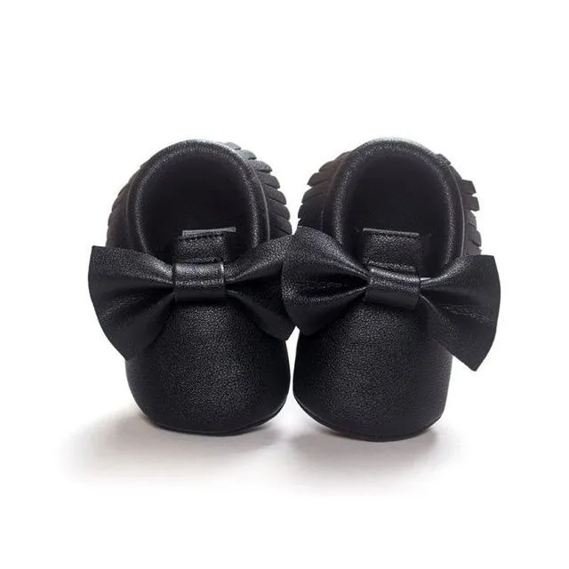 New Casual Infant Shoes Baby Girls Sweet Style Bow Tassel Decoration Fashion Casual Soft Sole Prewalker Toddlers