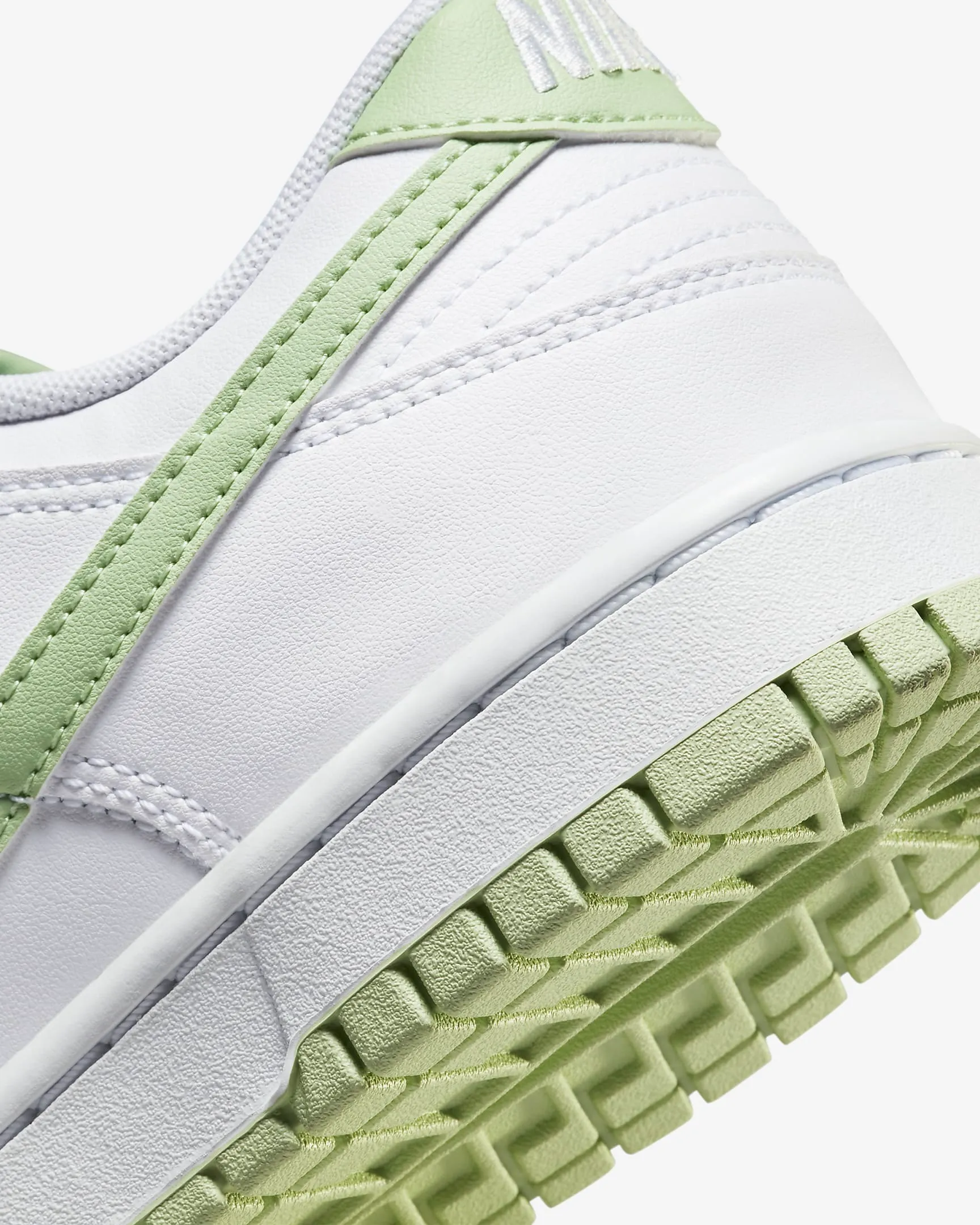 Nike Men's Dunk Low Retro Shoes - White / Honeydew