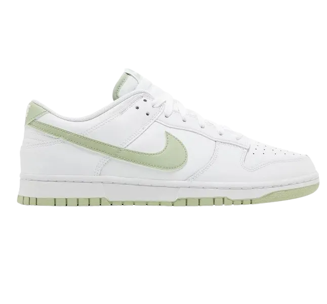 Nike Men's Dunk Low Retro Shoes - White / Honeydew