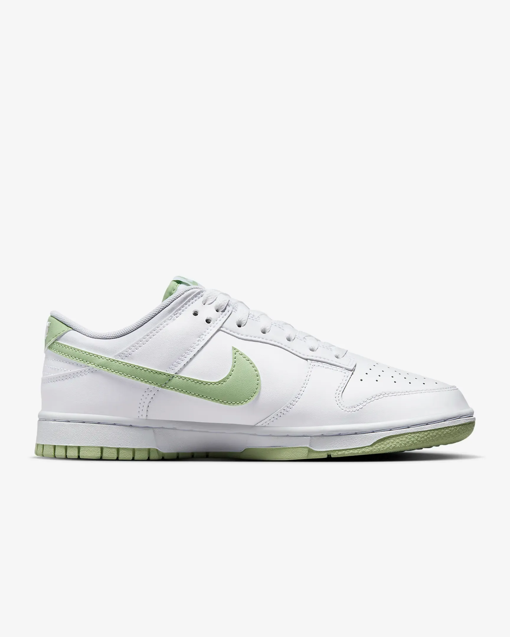 Nike Men's Dunk Low Retro Shoes - White / Honeydew