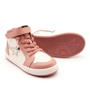 Old Soles Girl's Team-Star Casual Shoes - Kiss / Nacardo Blanco / Glam Argent