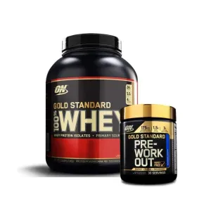 Optimum Nutrition 3.5lb 100% Whey   Preworkout Combo