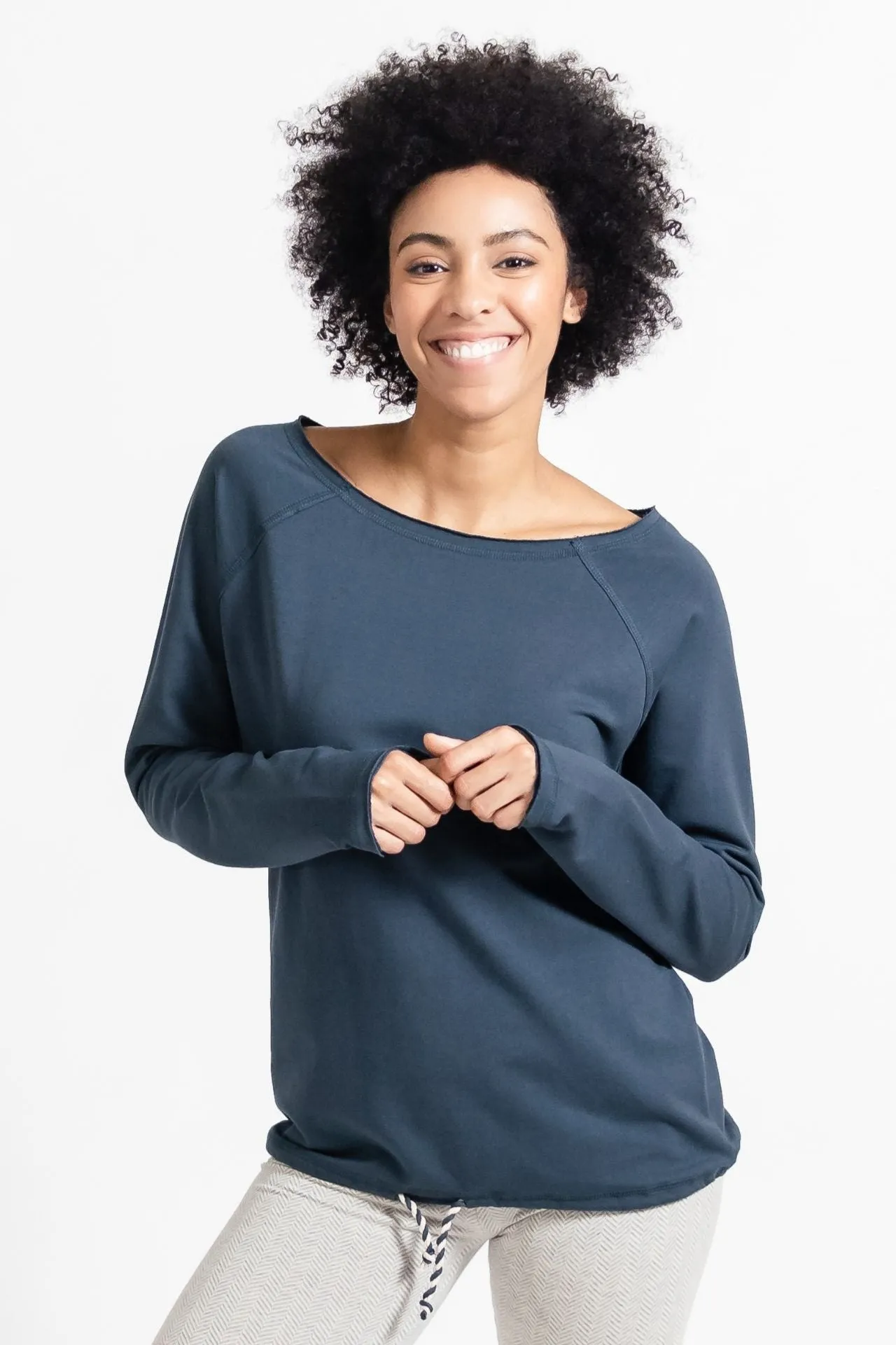 Oversized Sweater - Cobalt