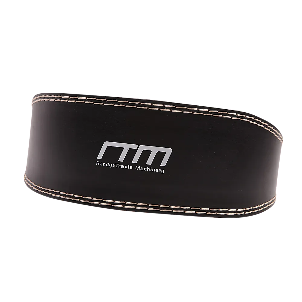 Padded Leather Weight Lifting Belt Dual Buckle Small