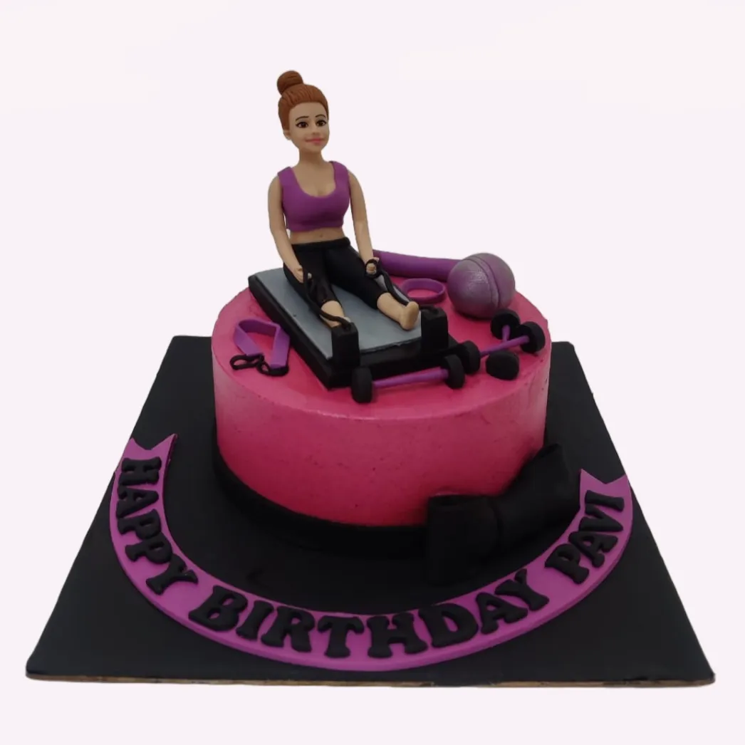 Pink Workout Cake