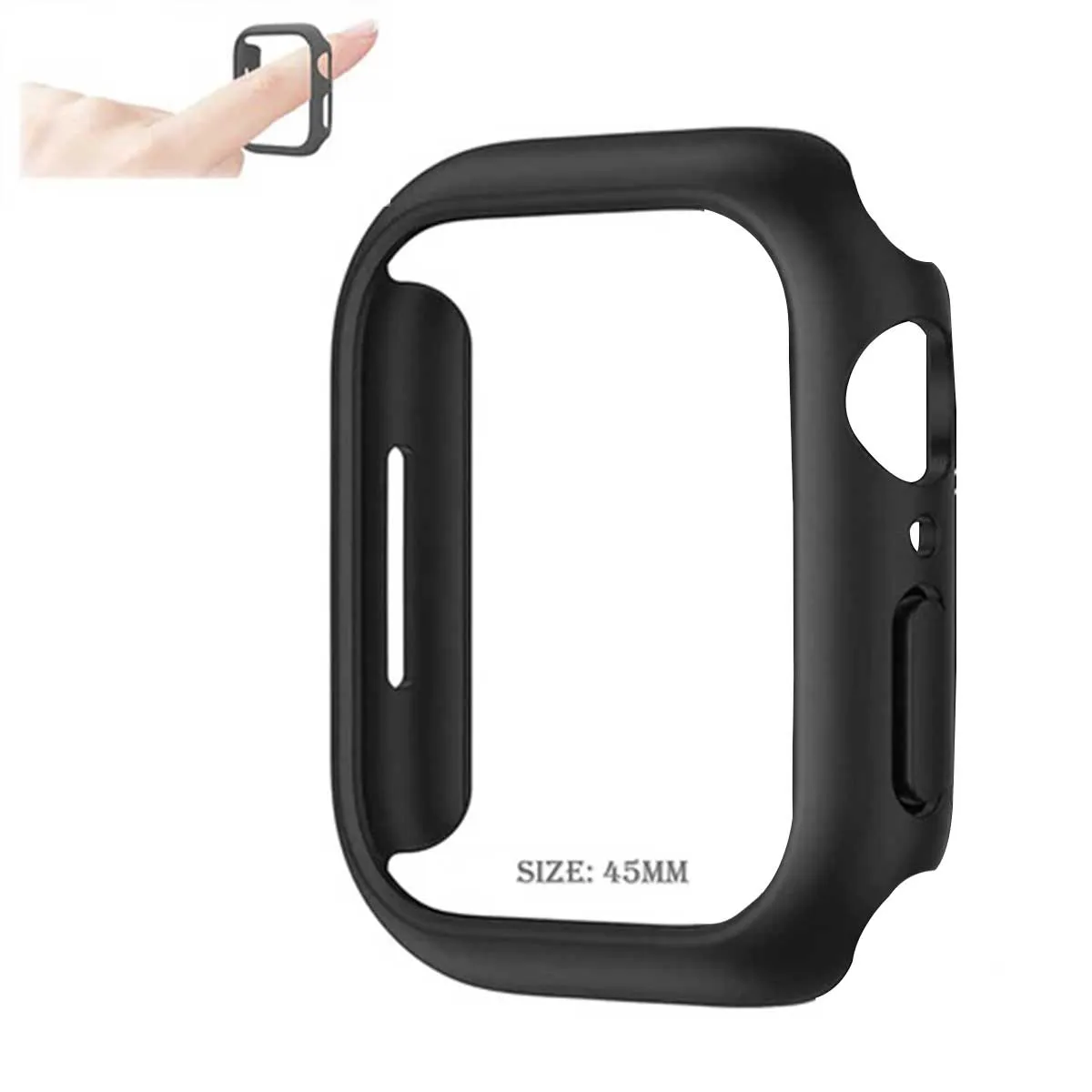 protective case cover for apple iWatch series 7/8 (45mm)-Black