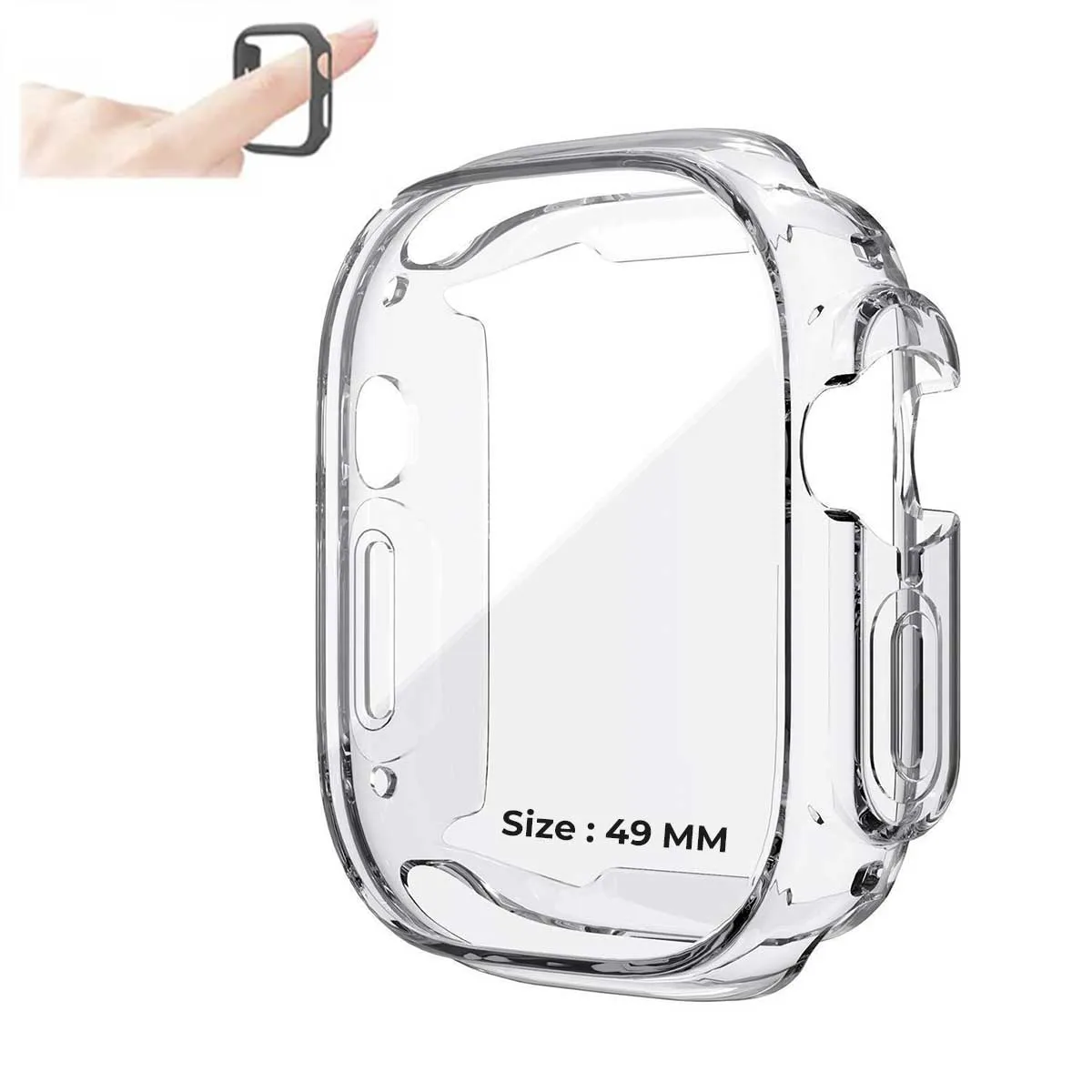 Protective Case Cover for Apple Watch Ultra (49mm)-Transparent