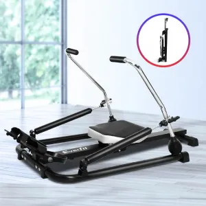 Quiet Hydraulic Rowing Machine 4 Levels, LCD Display, Steel - Everfit