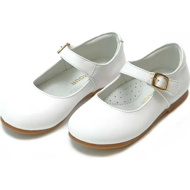 Rebecca Special Occasion Flat - Pearlized White