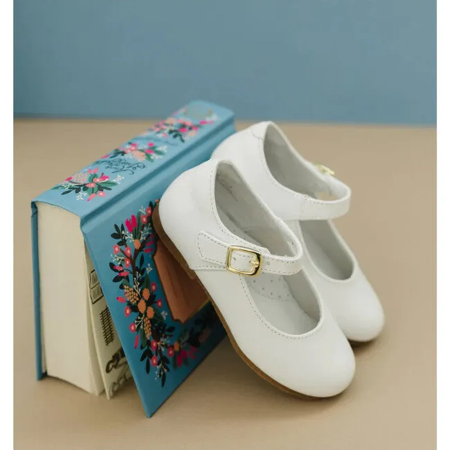 Rebecca Special Occasion Flat - Pearlized White