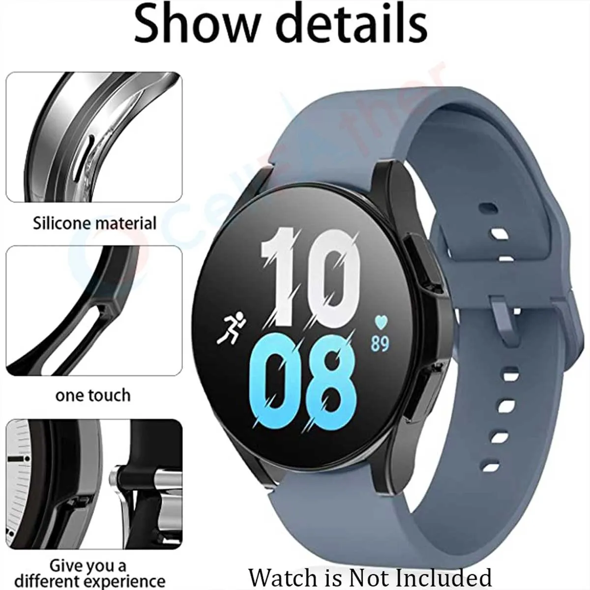 Samsung Galaxy Watch 4 Protective Case Cover 44mm-Black