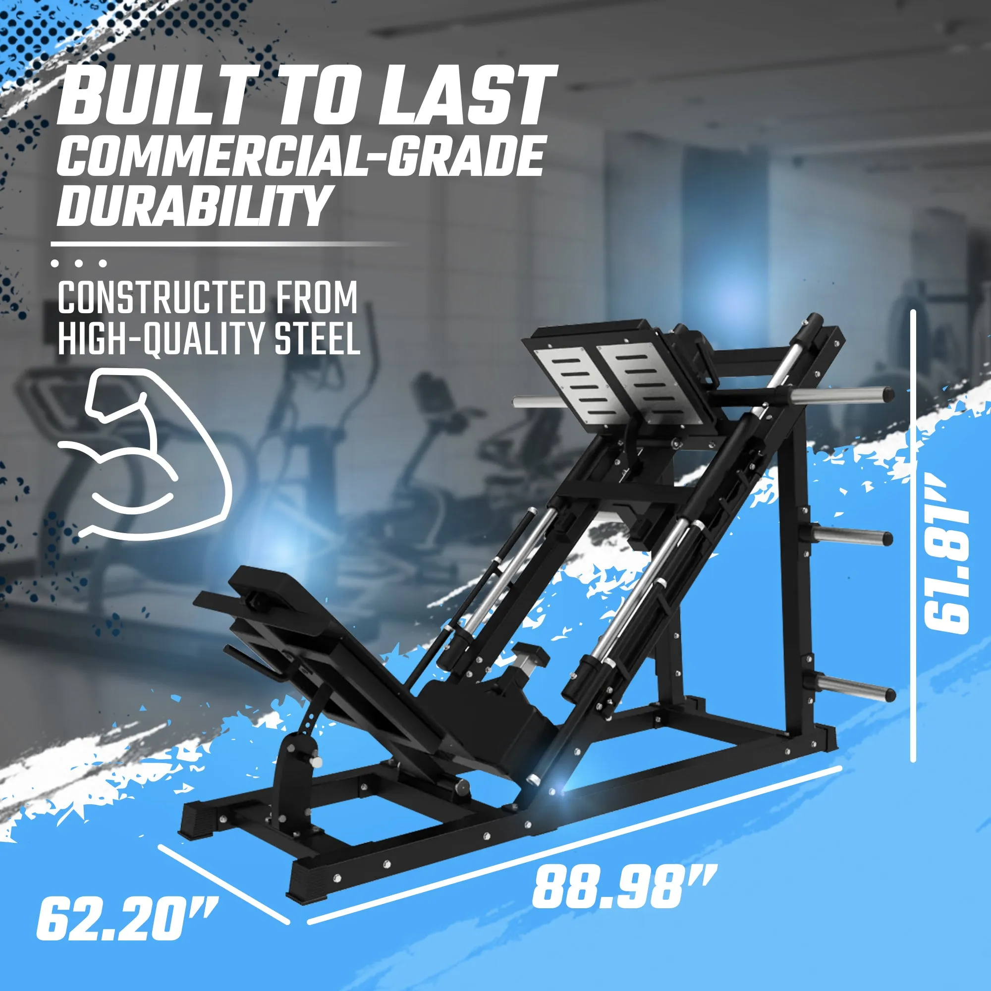 SFE Commercial 45 Degree Plate Loaded Leg Press Hack Squat Combo (New)