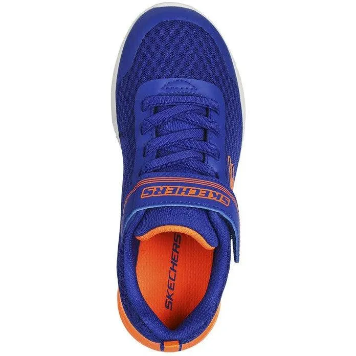 Skechers Boys Trainer Microspec Max Gorvix Royal / Orange