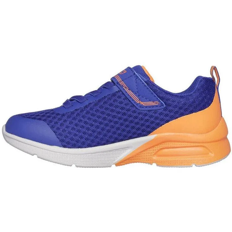 Skechers Boys Trainer Microspec Max Gorvix Royal / Orange