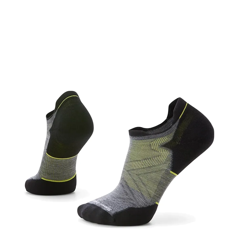 Smartwool Men's Run Targeted Cushion Low Ankle Socks in Medium Grey