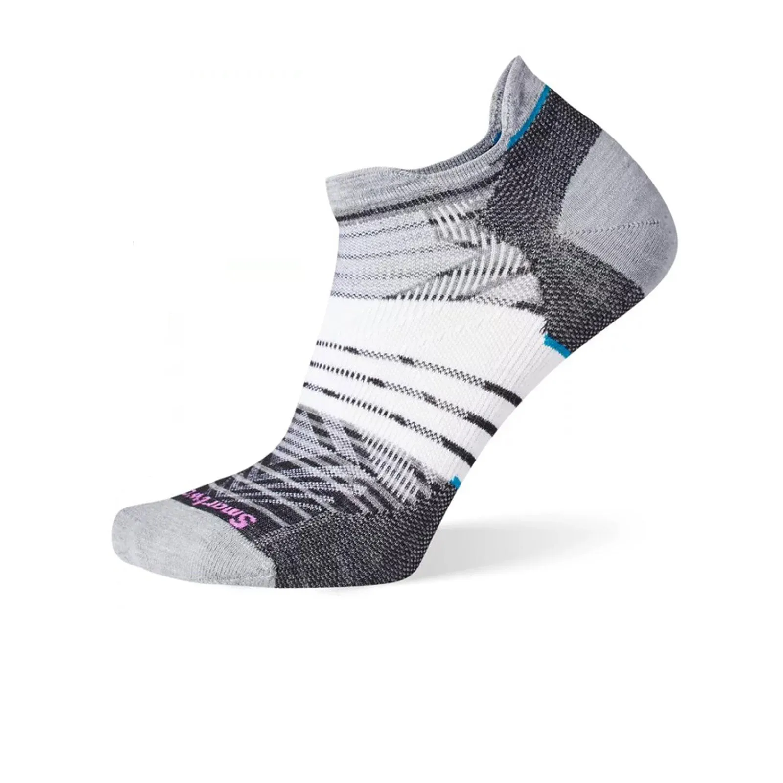 Smartwool Run Zero Cushion Stripe Low Ankle Sock (Women) - Black