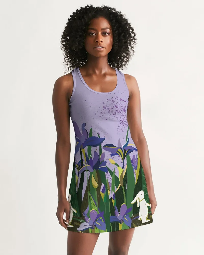 SMF Bunny And Flowers Feminine Racerback Dress