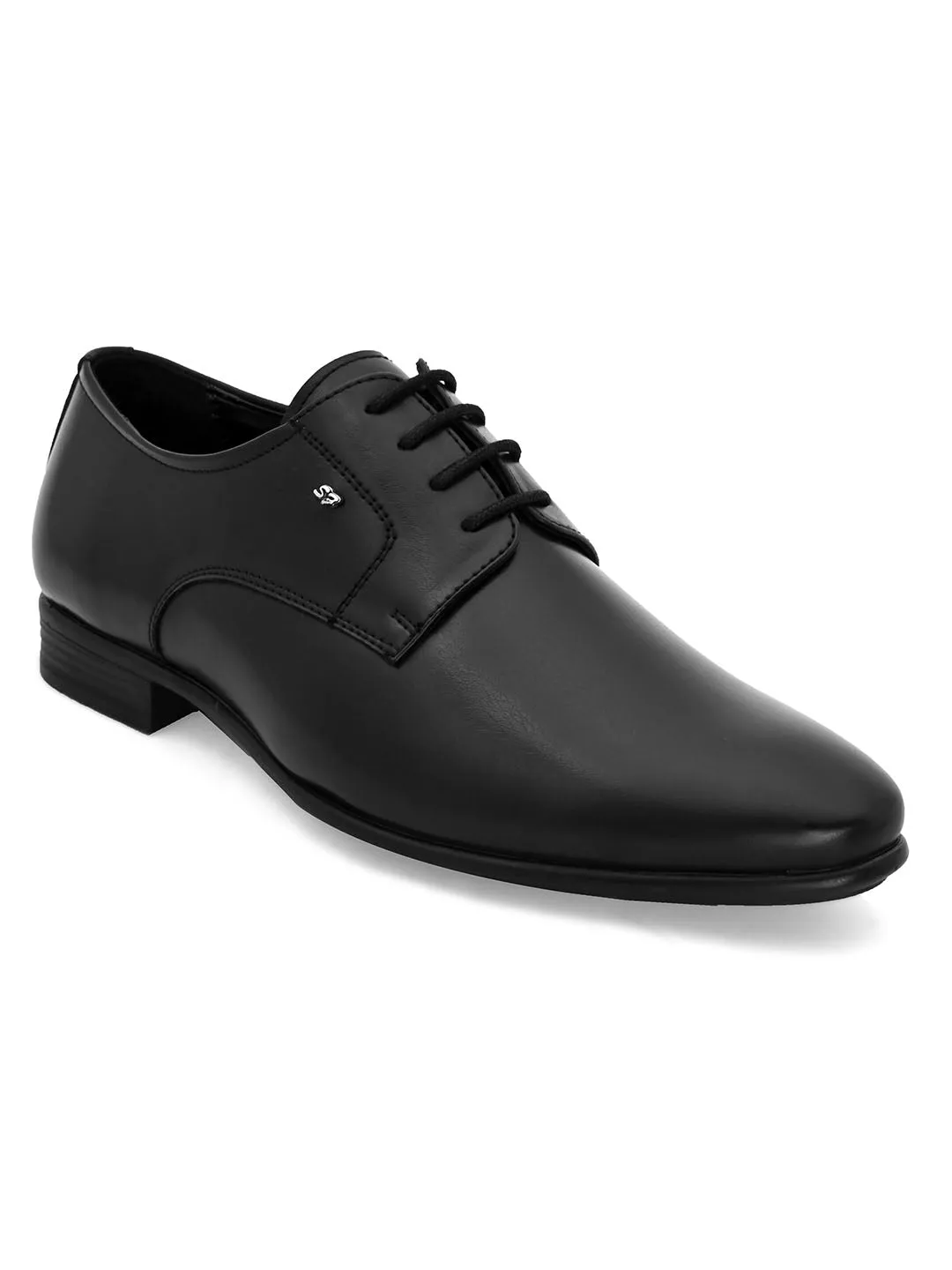 Solemn Black Derby Shoes