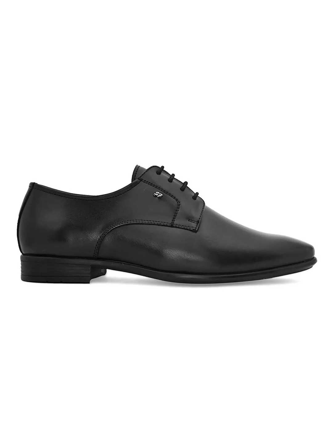 Solemn Black Derby Shoes