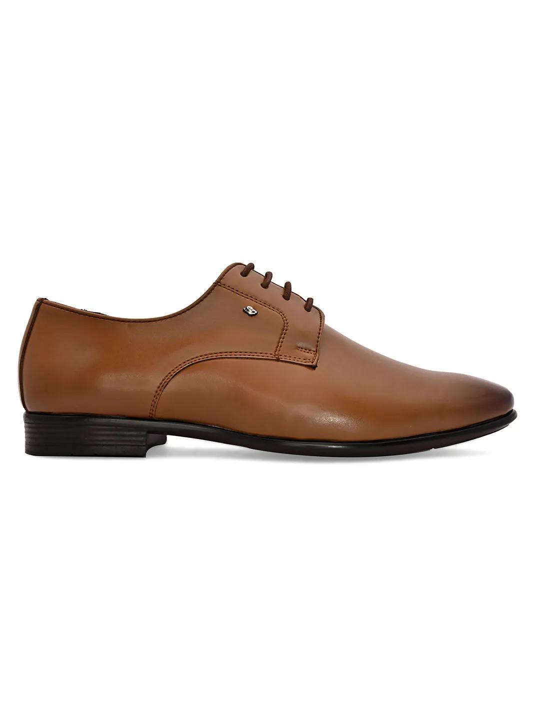 Solemn Tan Derby Shoes