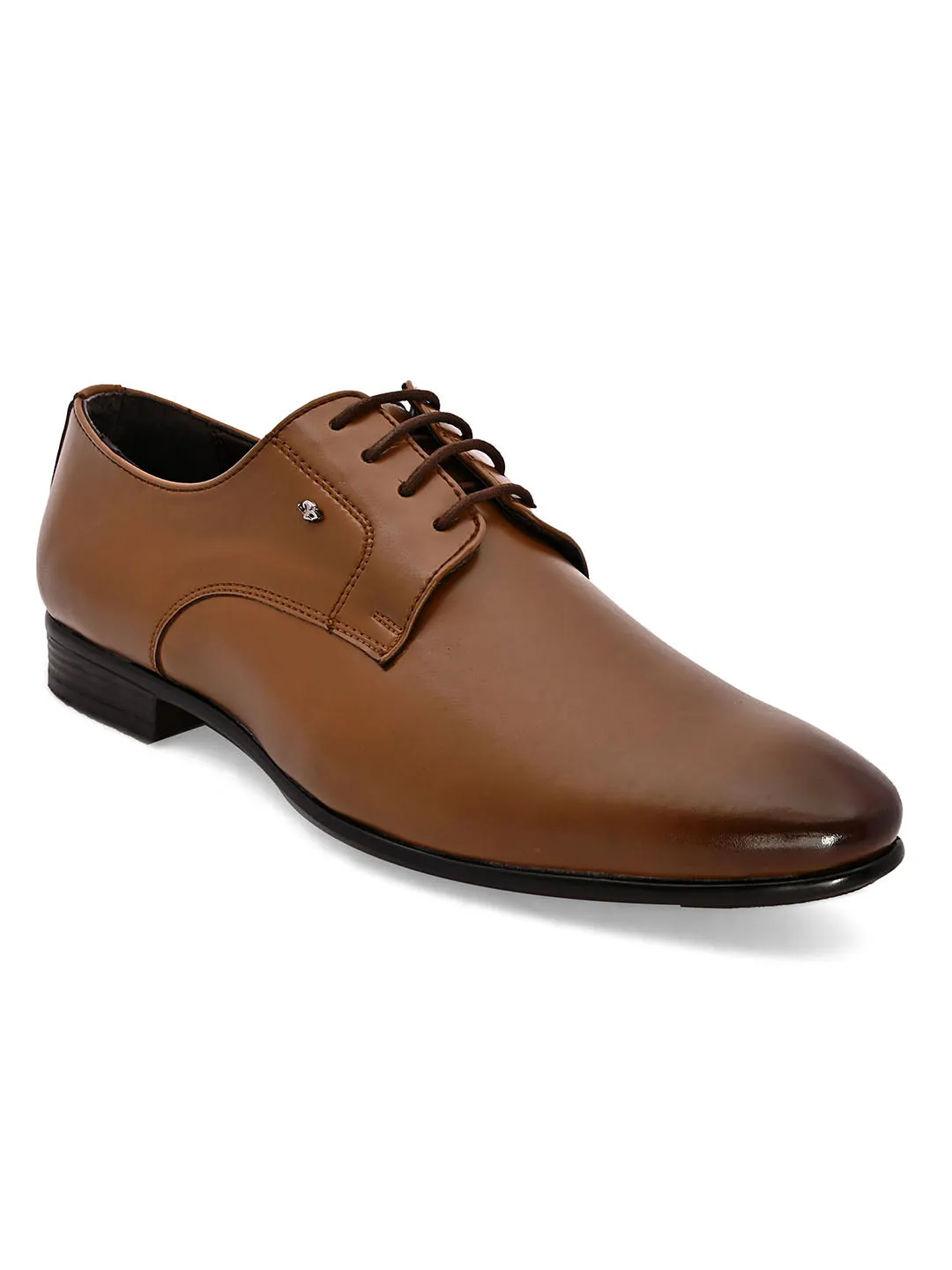 Solemn Tan Derby Shoes