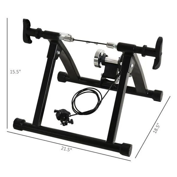 Soozier Indoor Magnetic Bike Bicycle Trainer Stand 5 Level Resistance