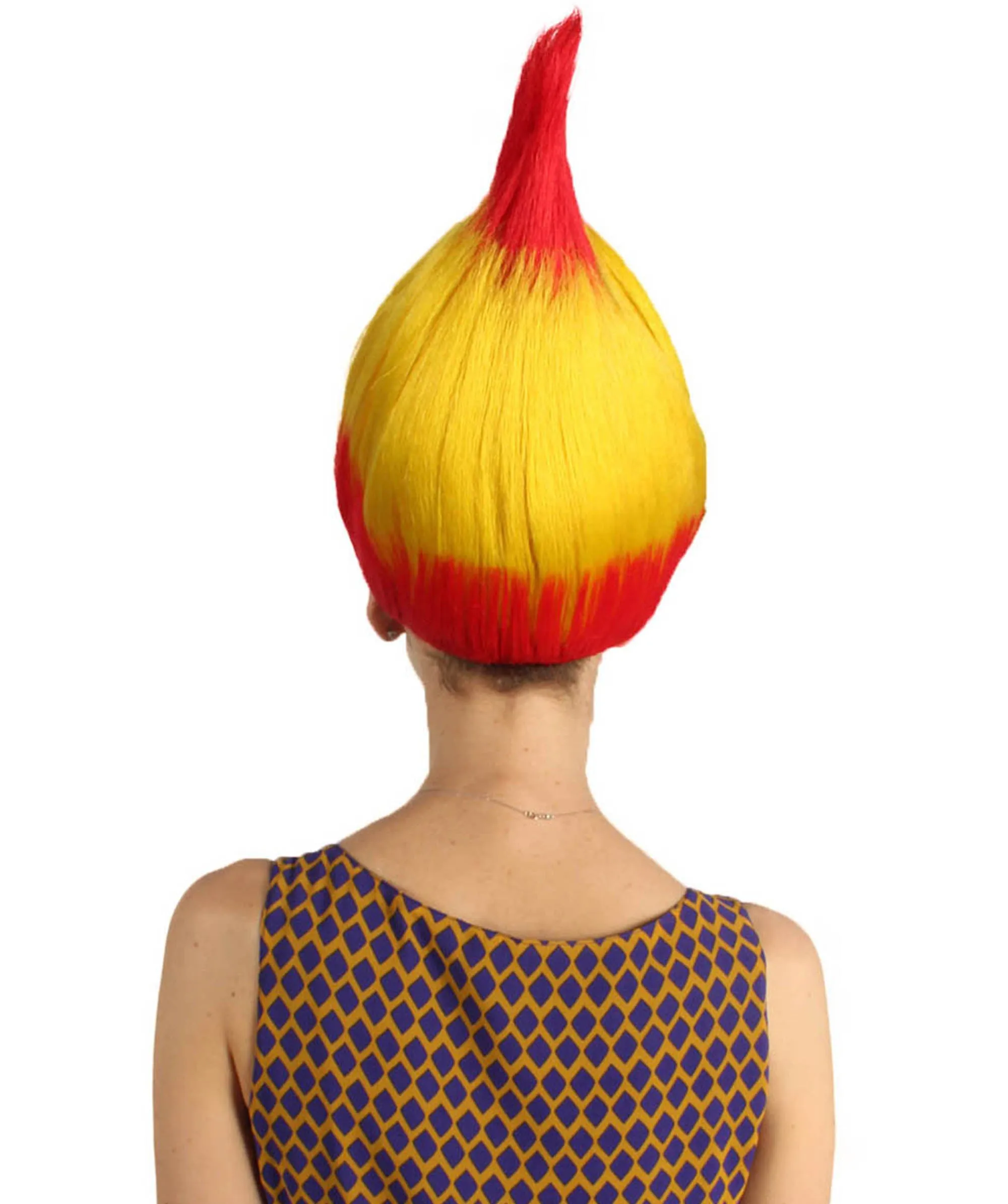 Spain Flag Sport Troll Wig | National Pride | Premium Breathable Capless Cap