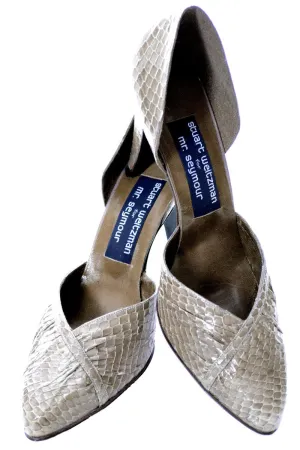 Stuart Weitzman Vintage Snakeskin Heels in Box 8.5B