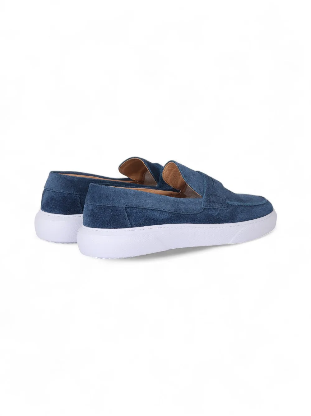 Stylish Slip On Moccasin Navy Shoes