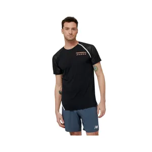 T-Shirt Short Sleeve New Balance Accelerate Pacer  Black