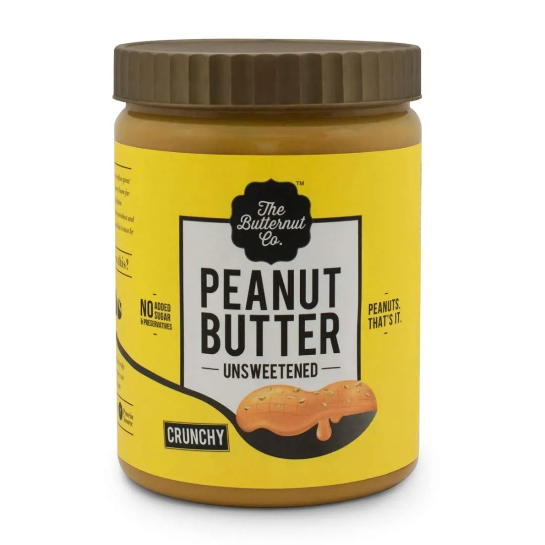 The Butternut Co. Crunchy & Creamy Unsweetened Peanut Butter Combo - 2 Kg Pack | High-Protein Nut Butter for Weight Gain, Pre & Post Workout | Healthy, Natural, Sugar-Free, 100% Pure Roasted Peanut