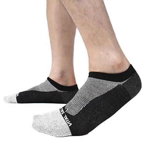 Thin Athletic No Show Socks (Black) (3 Pairs)