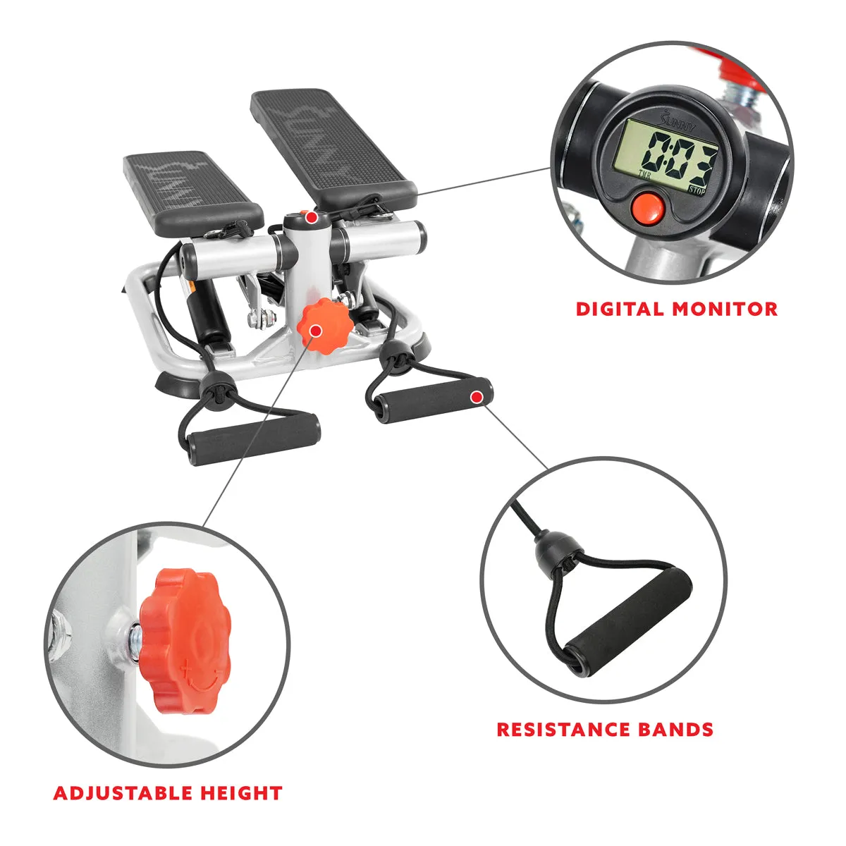 Total Body Step Machine Exercise Stepper