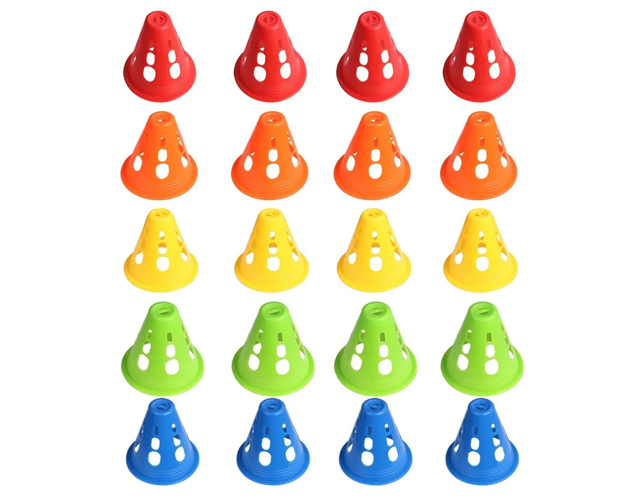 Training Cones 20 Pieces Plastic Sport Cones for Sport Training Course