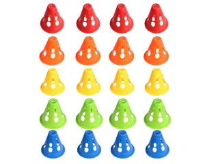 Training Cones 20 Pieces Plastic Sport Cones for Sport Training Course