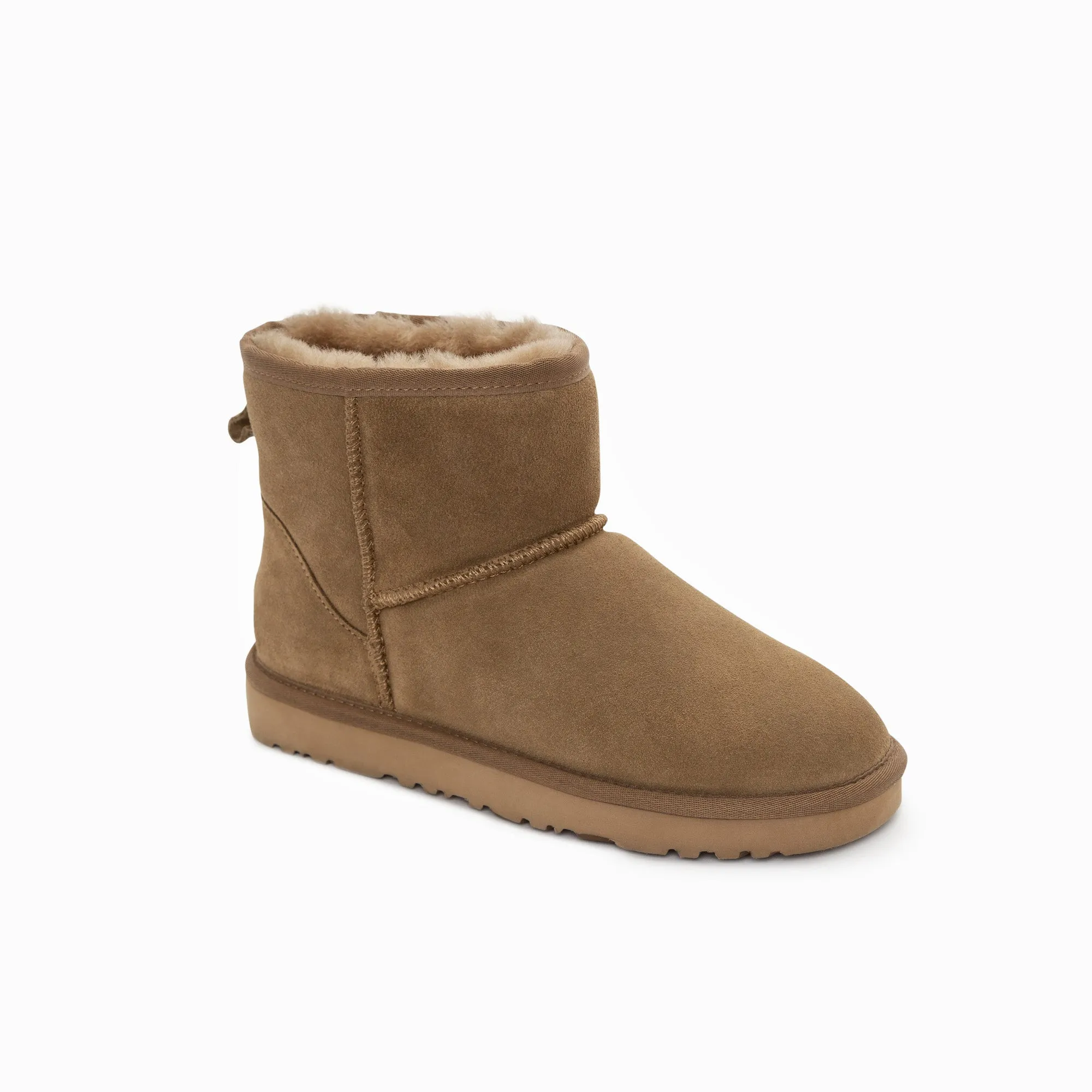 Ugg Boots Genuine Australian Sheepskin Unisex Mini Classic Suede (Unisex Cow Suede)