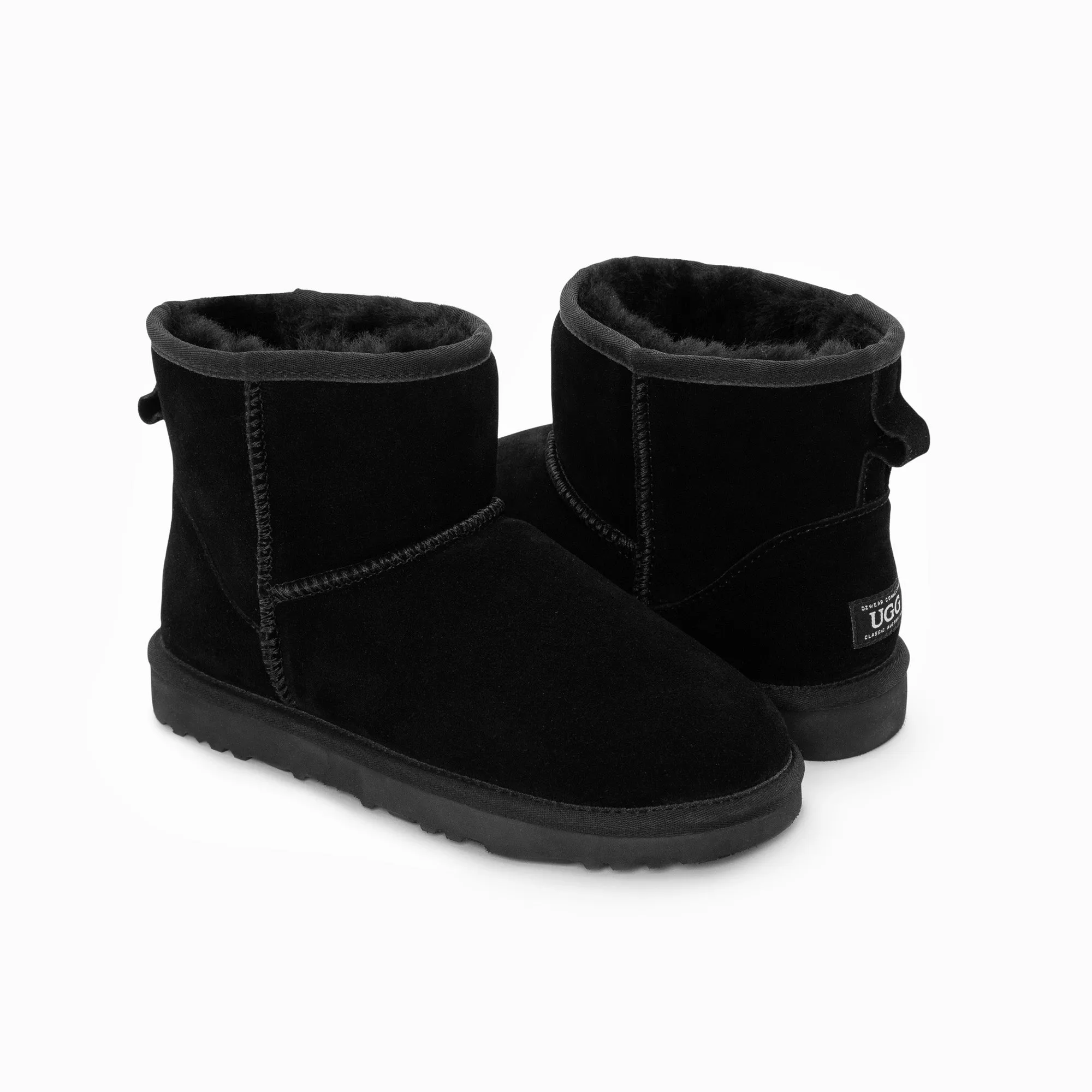 Ugg Boots Genuine Australian Sheepskin Unisex Mini Classic Suede (Unisex Cow Suede)