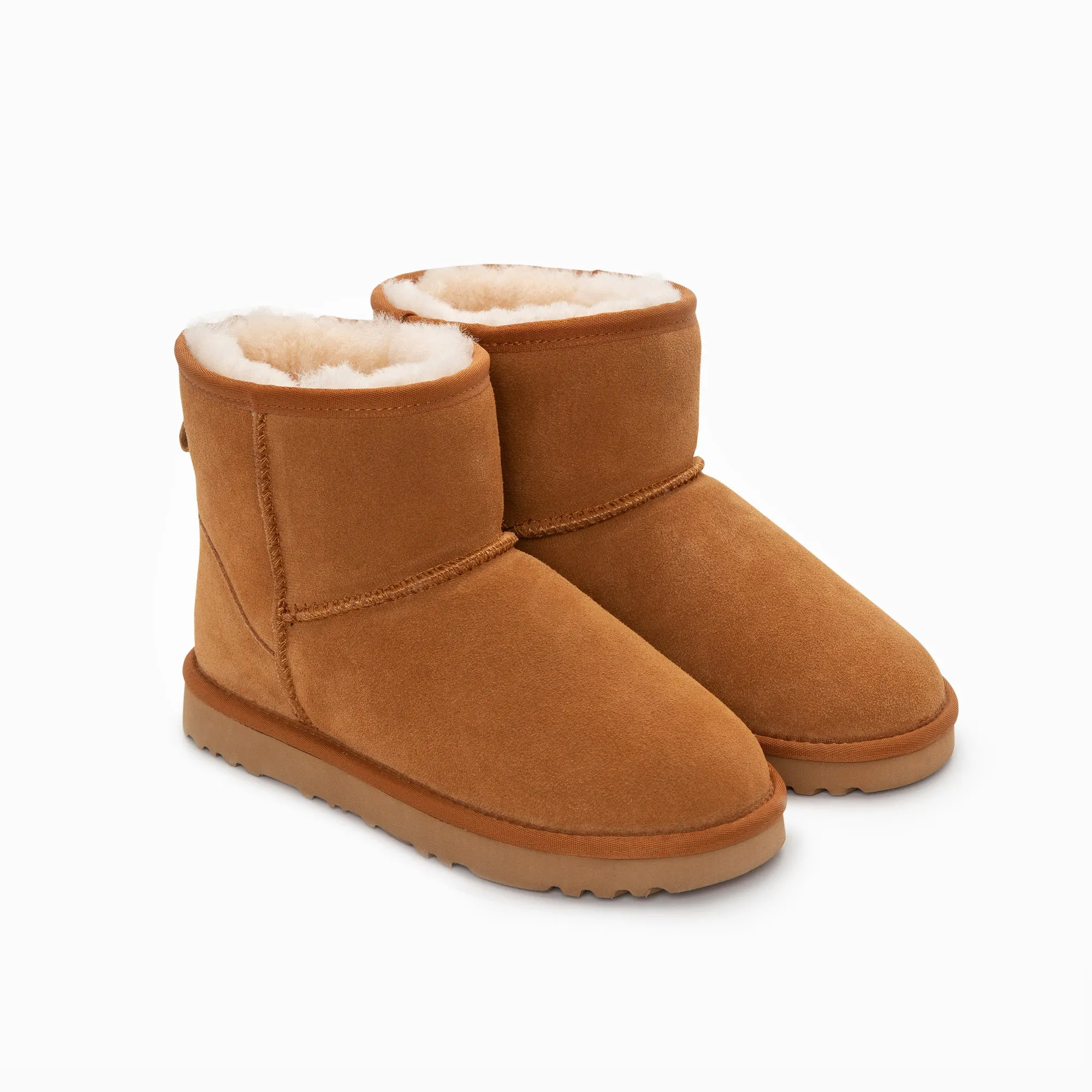 Ugg Boots Genuine Australian Sheepskin Unisex Mini Classic Suede (Unisex Cow Suede)