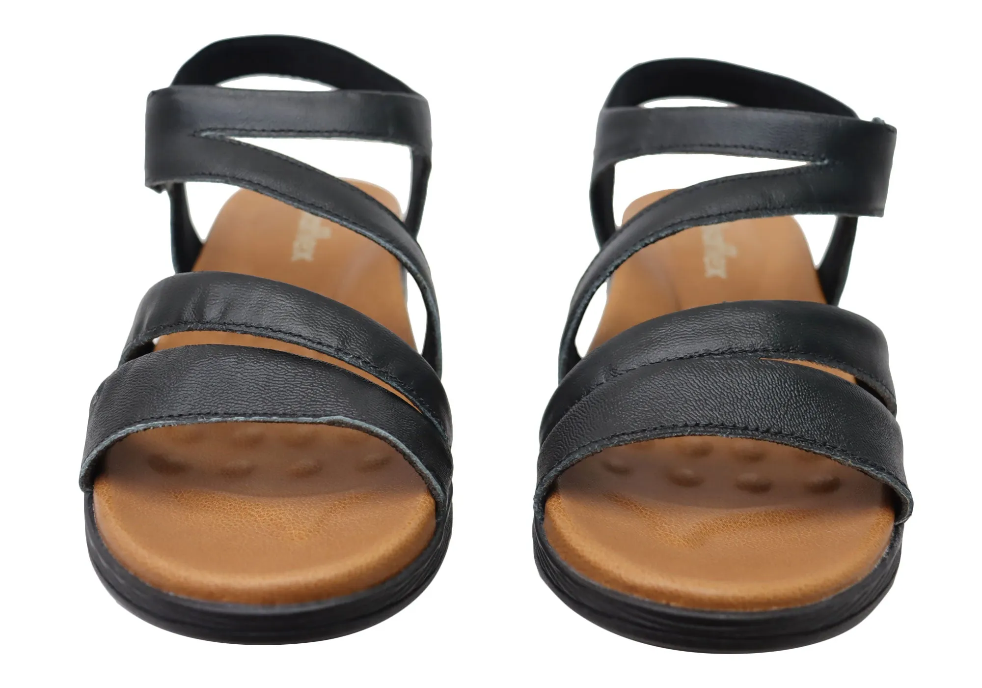 Usaflex Lisa Womens Comfortable Leather Sandals Made In Brazil