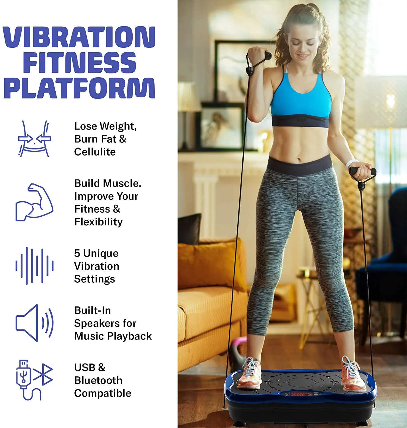 Vibration Plate Fitness Platform