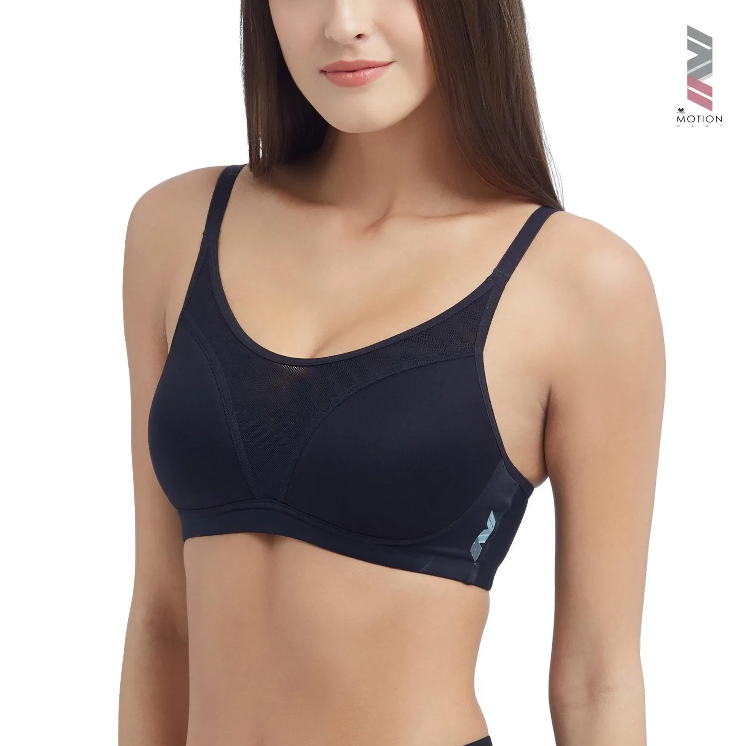 Wacoal Motion Wear สปอร์ตบรา รุ่น WR1513 สีดำ (BL)