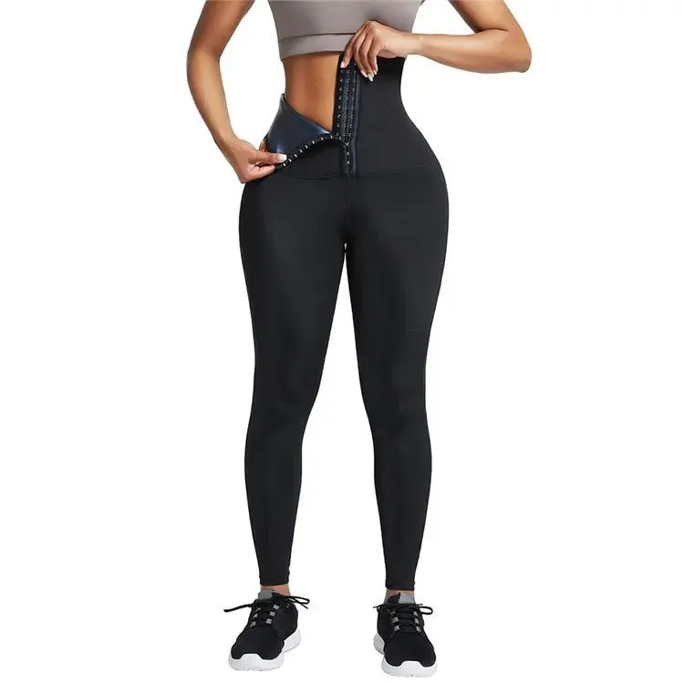 WaistDear Women's High Waist Trainer Leggings - Slimming Corset Shapewear