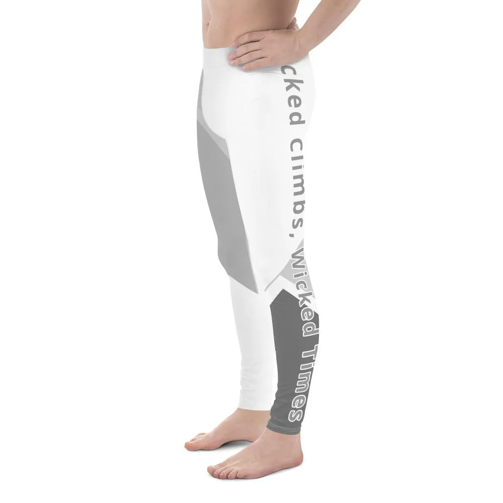 Wicked Climbs Unisex Leggings (White/Grey)