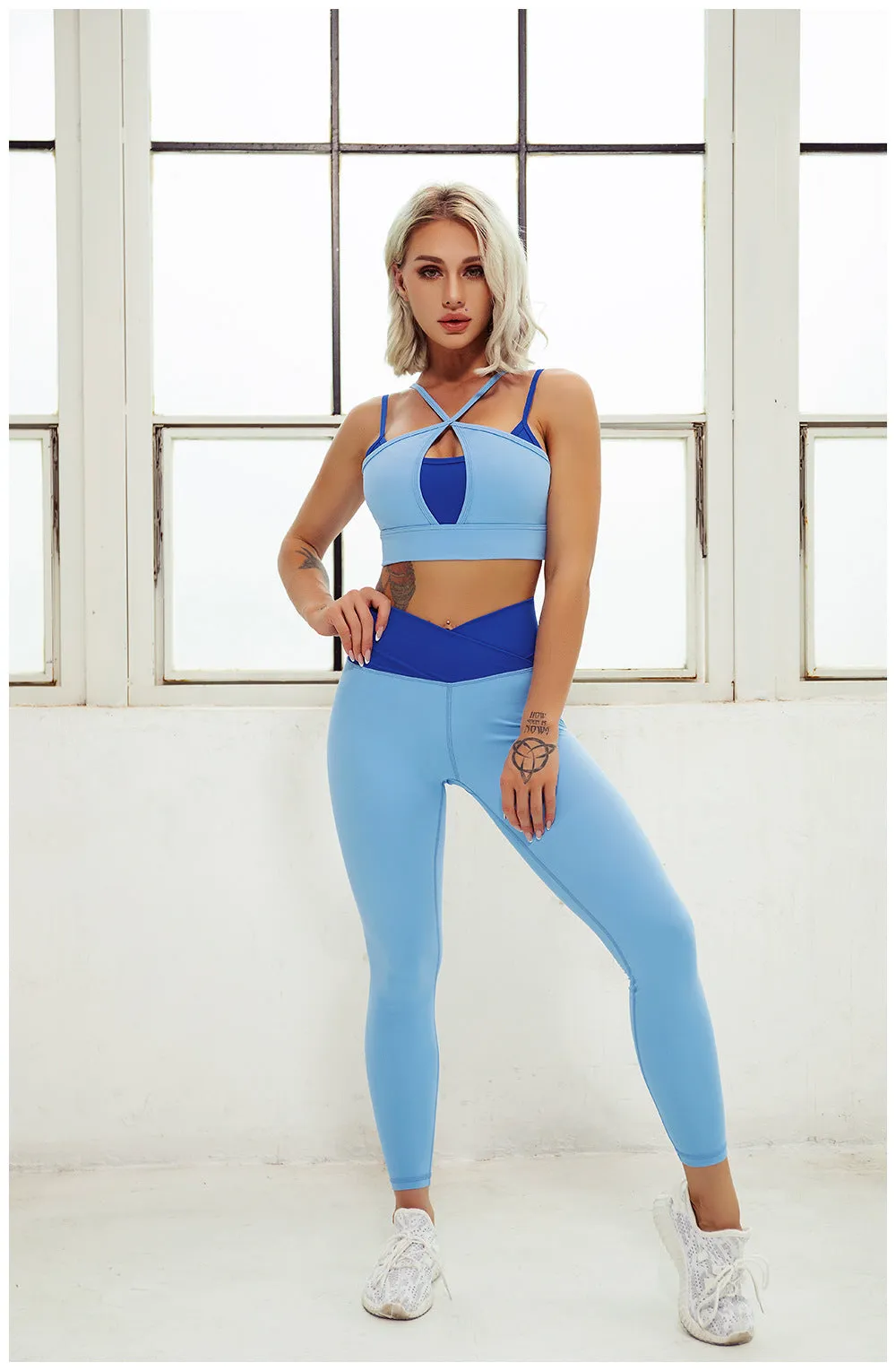 Women's Yoga Outfit Seamless Workout Set