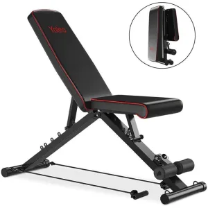 Yoleo Heavy Duty Adjustable Weight Bench - Weight Capacity 250 KG